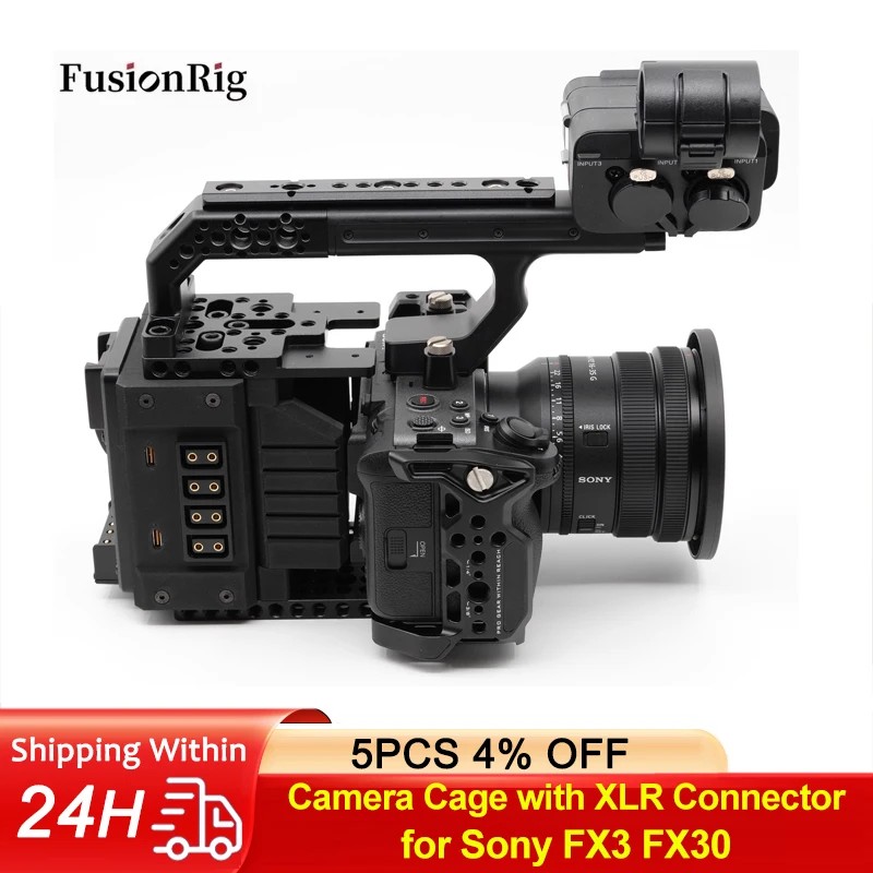 FusionRig ī޶  Ȯ  XLR ĿͰ ִ Cineback  ( FX3 FX30 ī޶, ƿŸ TA-T16/ 4770 ȣȯ)